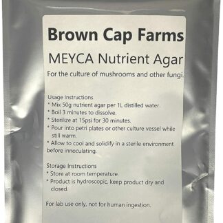 Malt Extract Yeast Charcoal Agar - Black Agar - MEYCA - Ideal for all Mushroom Cultures (200g)